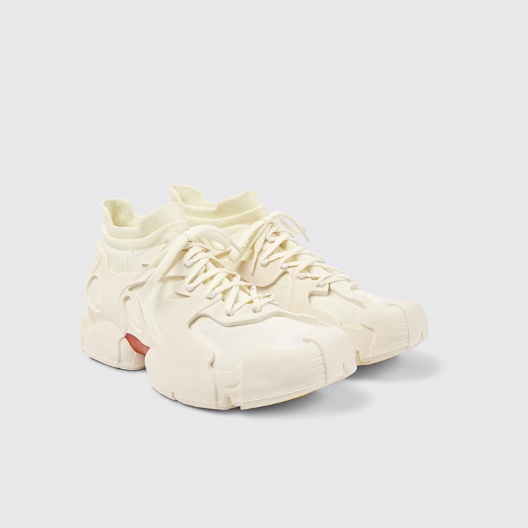 Tossu Witte caged sneakers