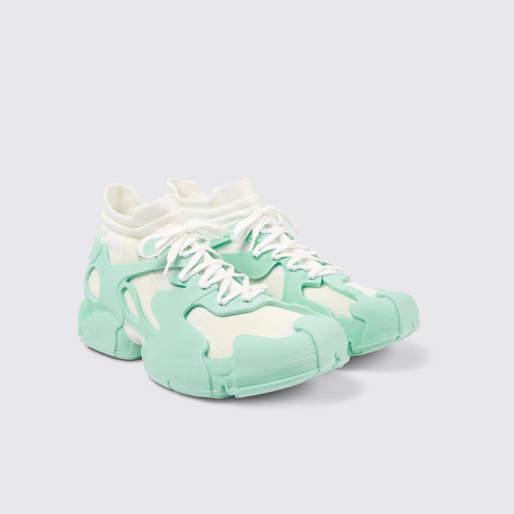 Tossu Lichtgroene caged sneakers