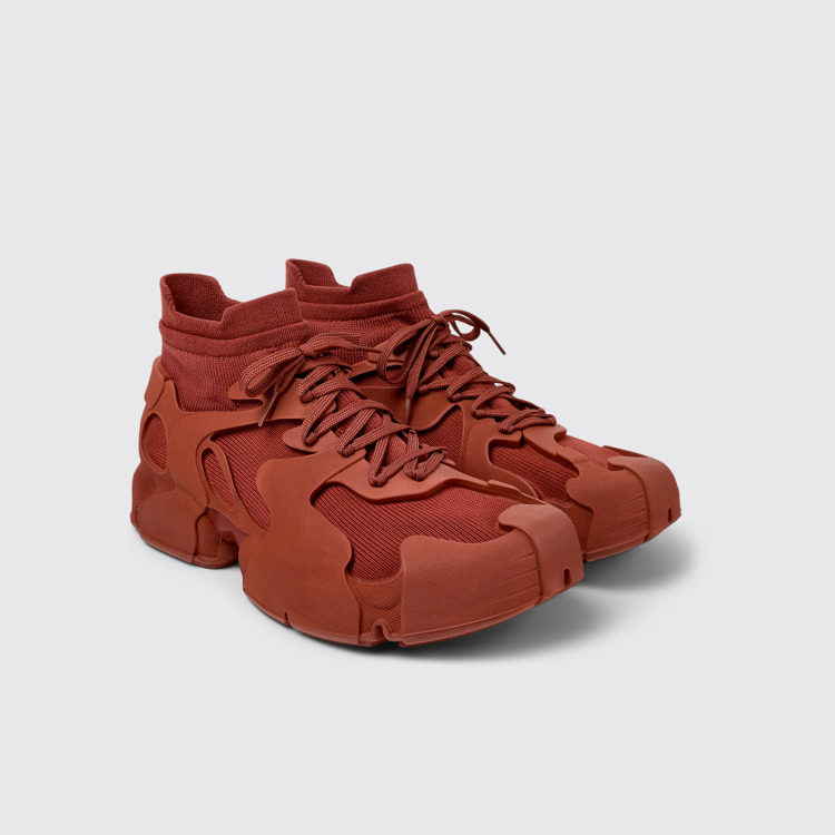 Front view of Tossu Red Synthetic Sneaker