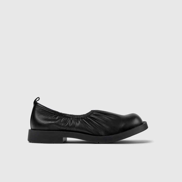 MIL 1978 Ballerines en cuir noir