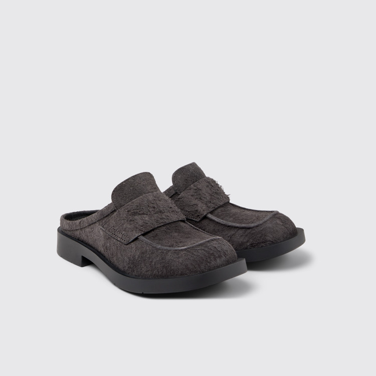 MIL 1978 Loafers slip-on em nobuck cinzentos