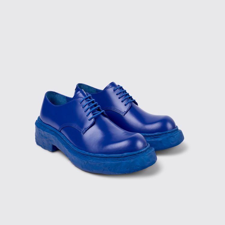 Vamonos Chaussures Bluchers en cuir bleu