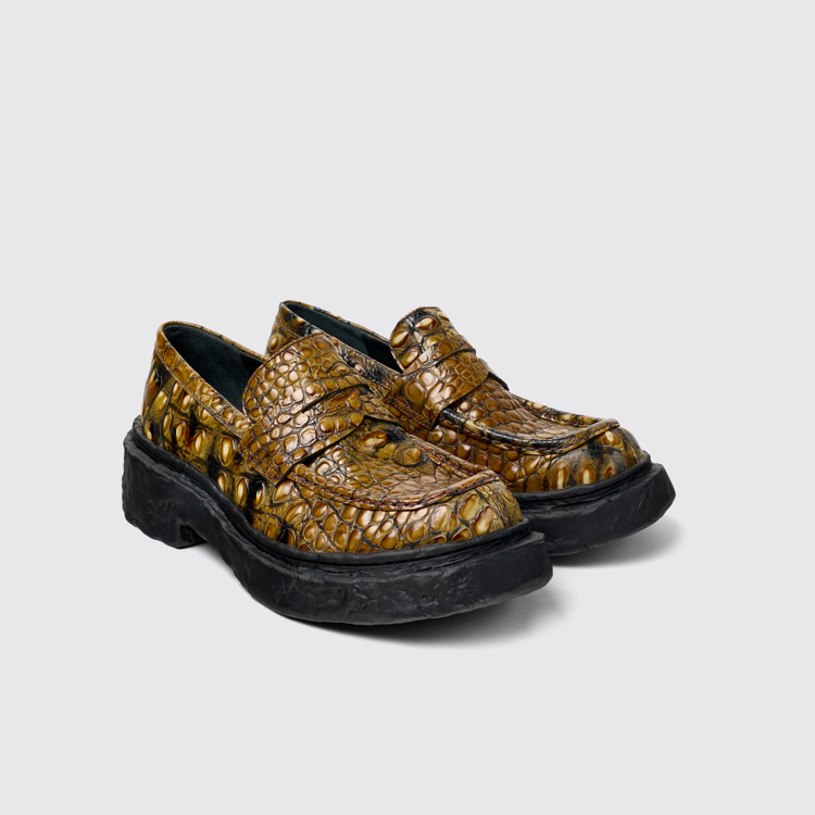 Vamonos Bruine leren loafers