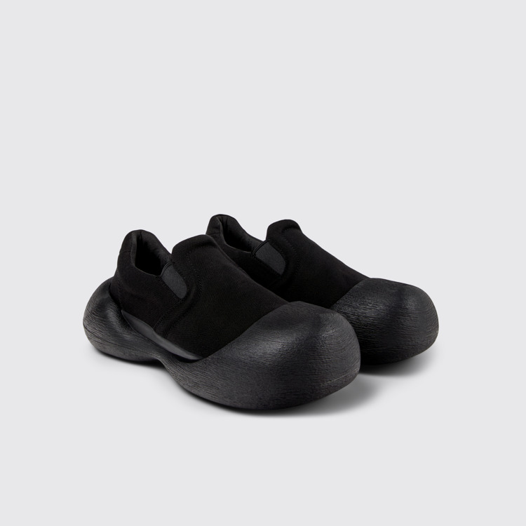 Front view of Caramba Black TENCEL® Lyocell Loafers