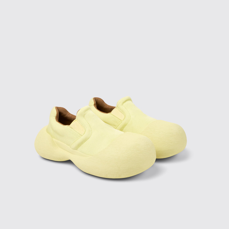 Front view of Caramba Yellow TENCEL® Lyocell Loafers