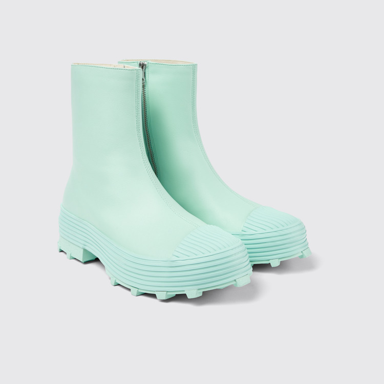 Traktori Bottes en cuir vert clair