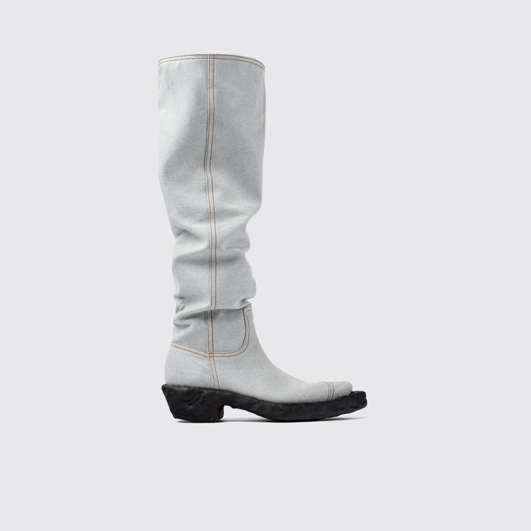 Venga Bottes de cow-boy montantes en textile bleu