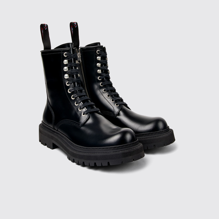 Eki Bottes en cuir noir