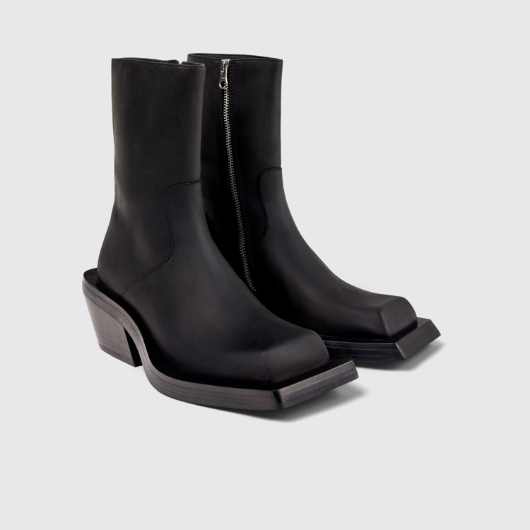 Quetal Bottes en nubuck noir