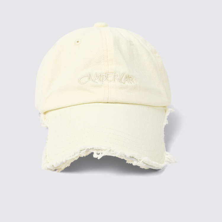 Overhead view of Cap Beige Cotton Cap (One Size)