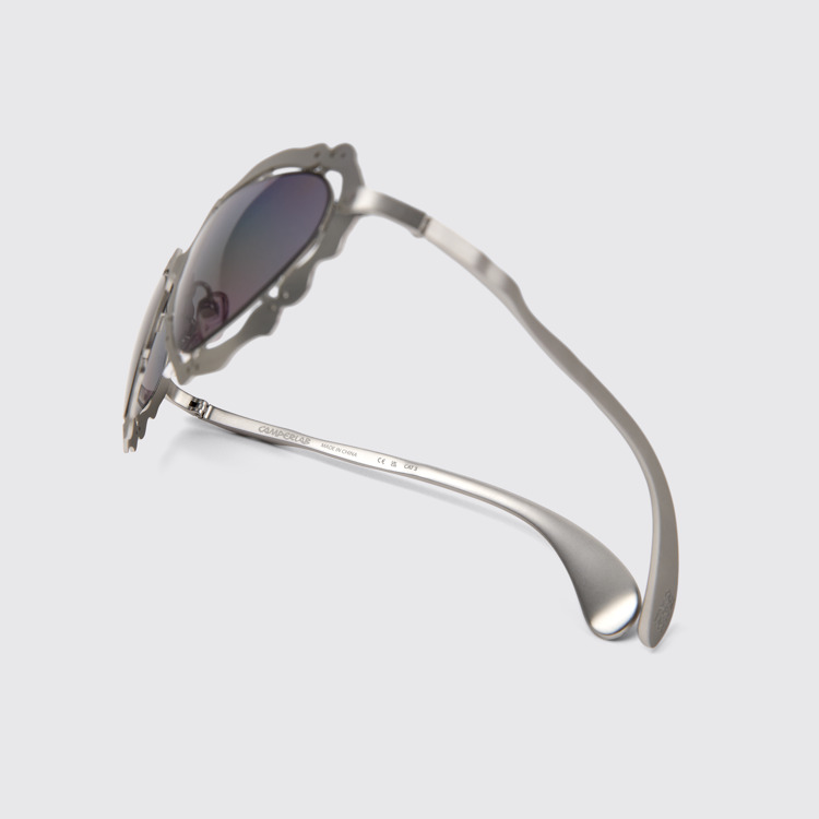 NOPEA  Sunglasses Ulleres de sol de metall NOPEA de color plata raspallat