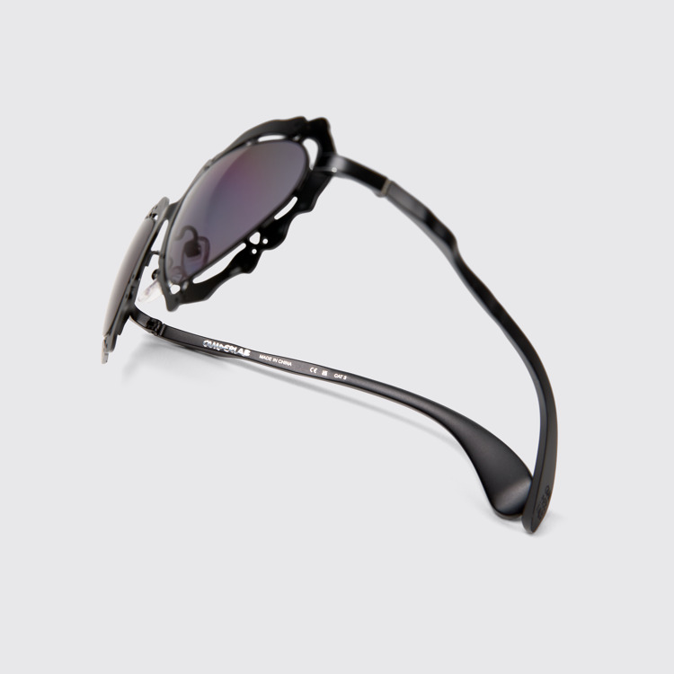 NOPEA  Sunglasses Schwarzmatte Metallsonnenbrille NOPEA