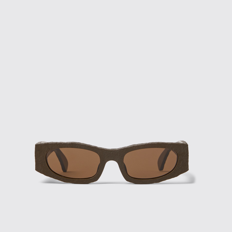 Side view of HIRMU Sunglasses Brown HIRMU Acetate Sunglasses