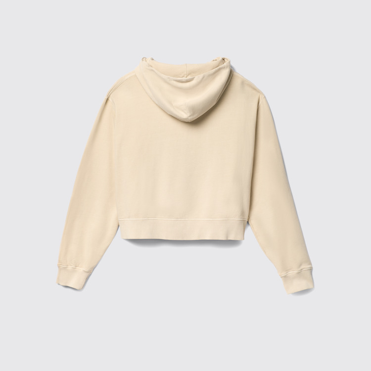 Hoodie Sudadera con capucha de algodón beige