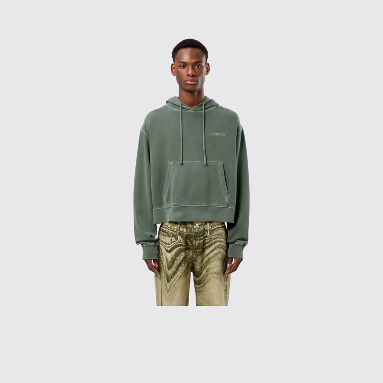 Hoodie Sudadera con capucha de algodón verde