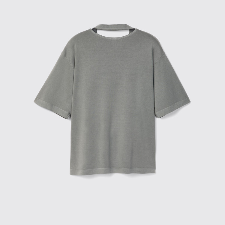 T-Shirt Samarreta ampla amb tint mineral de color gris