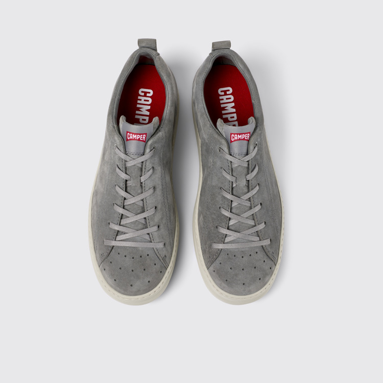 Runner Sneaker de nobuk gris para hombre