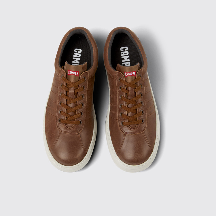 Overhead view of Runner Brown Sneakers for Men