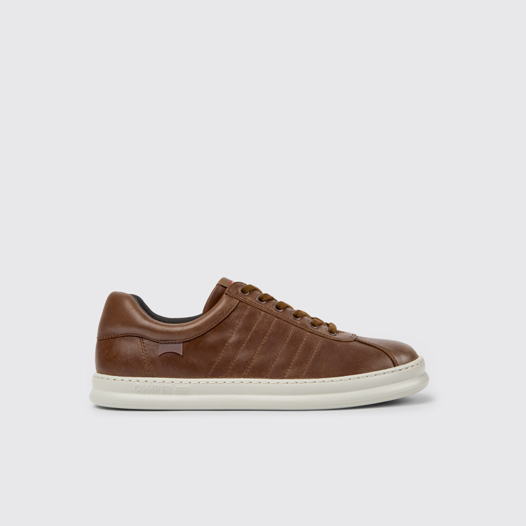 Side view of Runner Brown Sneakers for Men