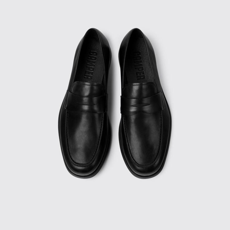 Overhead view of Truman Black Formal Shoes for Men