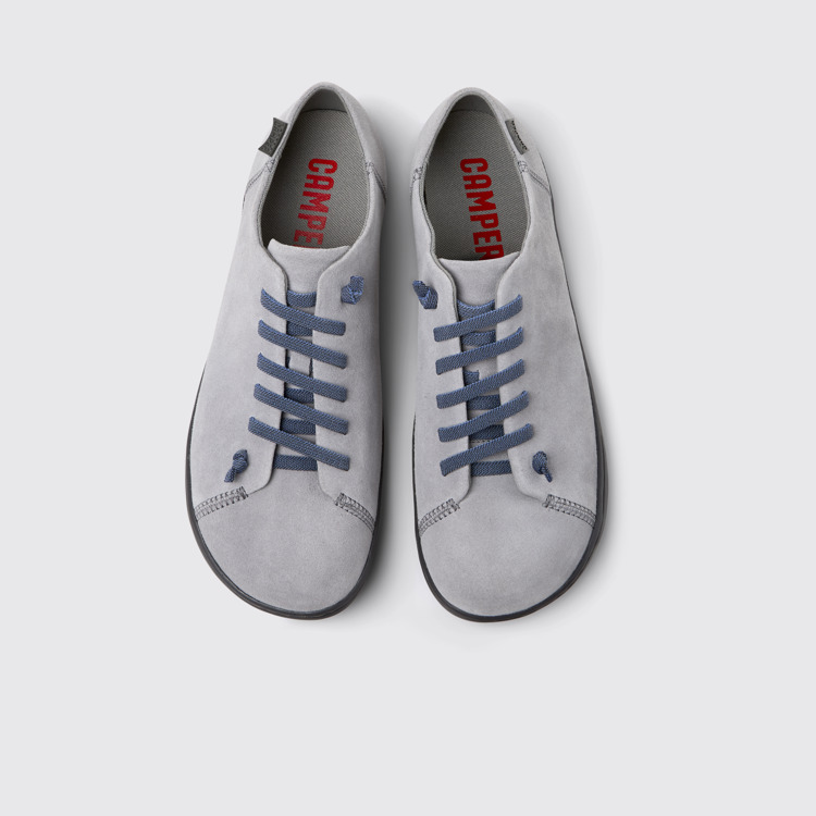 Peu Zapatos de nobuk gris para hombre.