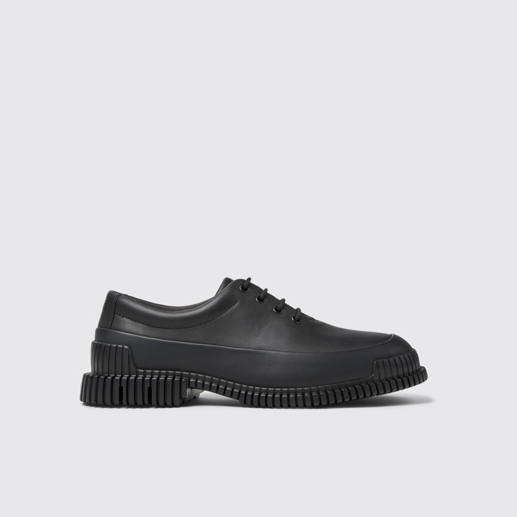 Pix Sapatos em couro preto para homem.