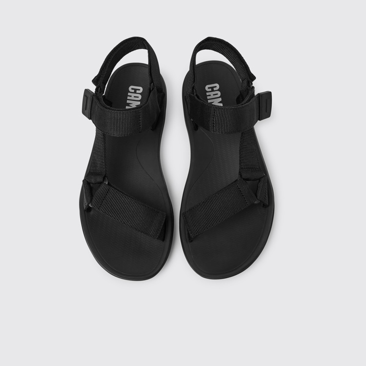 Overhead view of Match Men’s black sandal