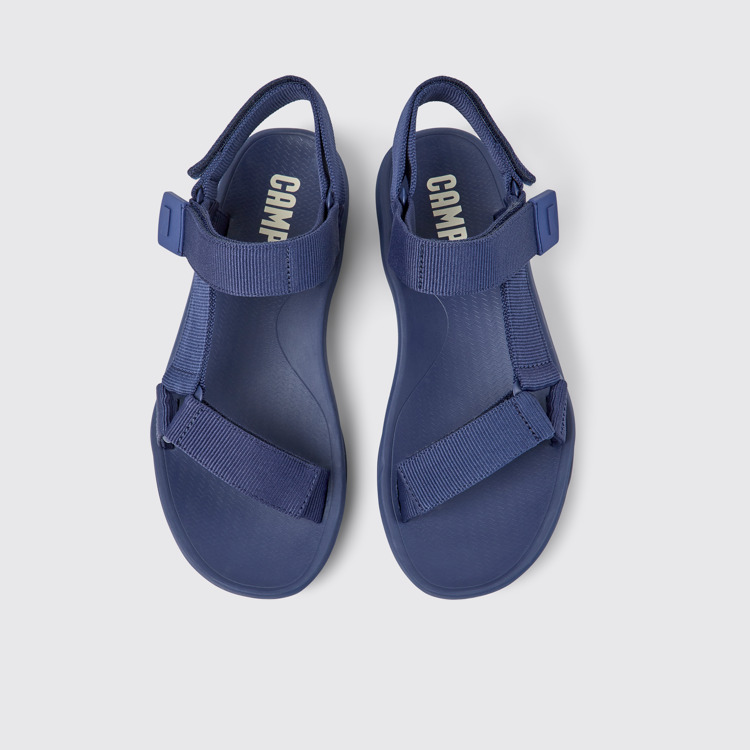 Match Sandalias azules de tejido para hombre