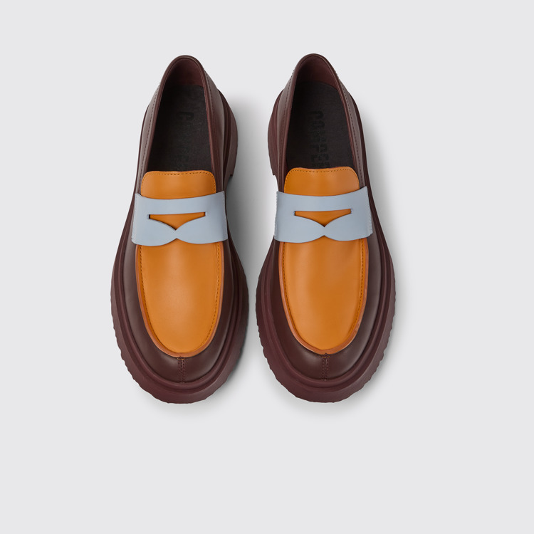 Overhead view of Walden Multicolored loafers for men