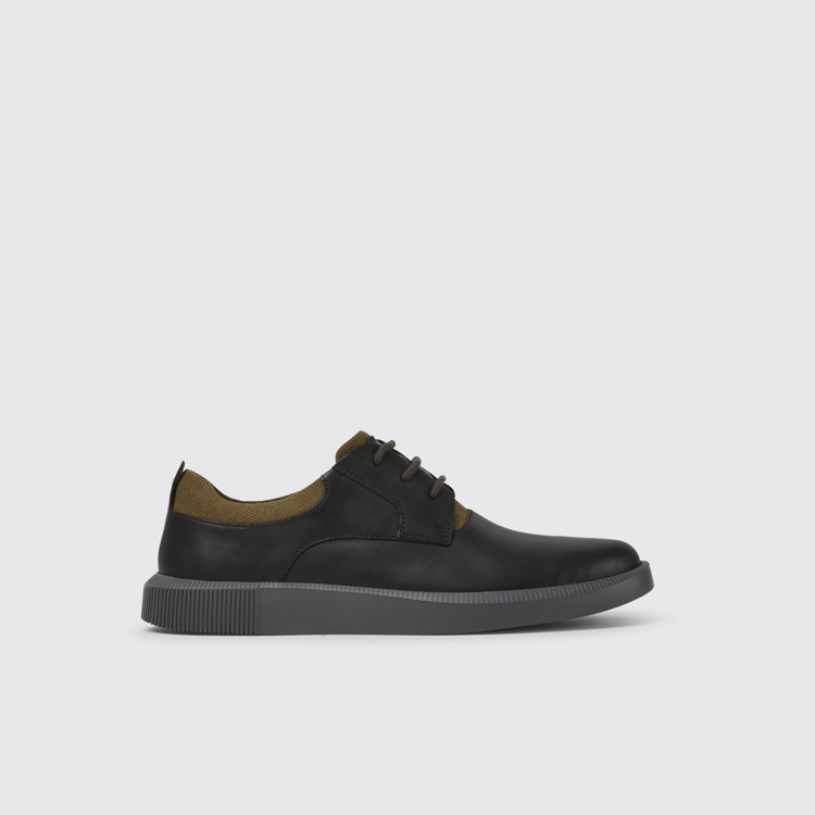 Side view of Bill Black leather lace up shoes