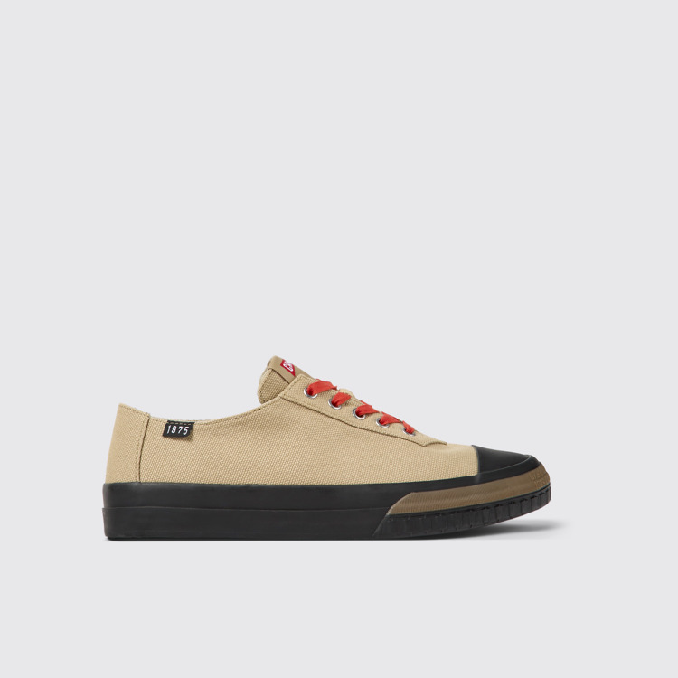 Side view of Camaleon Beige sneaker for men