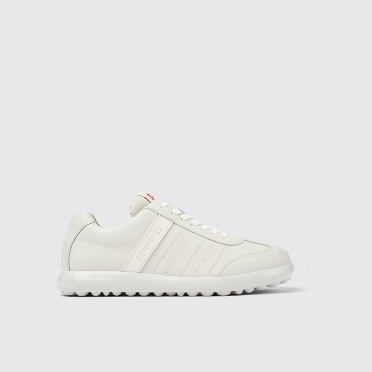 Side view of Pelotas XLite White leather sneakers for men