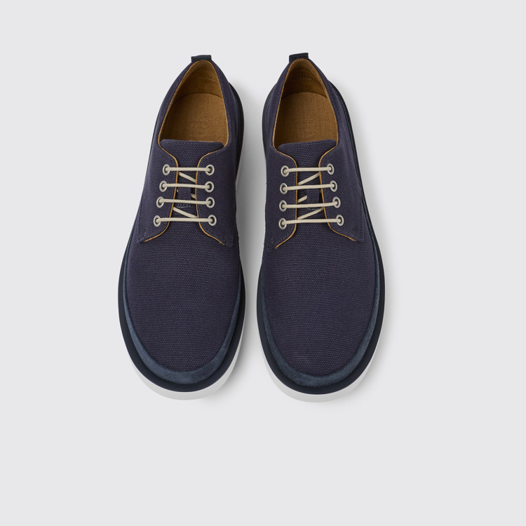 Overhead view of Wagon Blue shoes for men