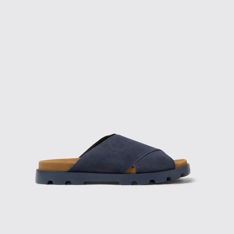 Brutus Sandal Sandalias azul marino de nobuk para hombre