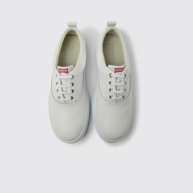 Runner Tenis de piel blanco para hombre