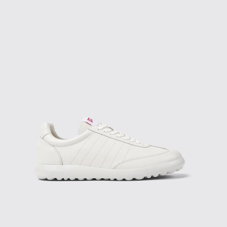 Side view of Pelotas XLite White leather sneakers for men