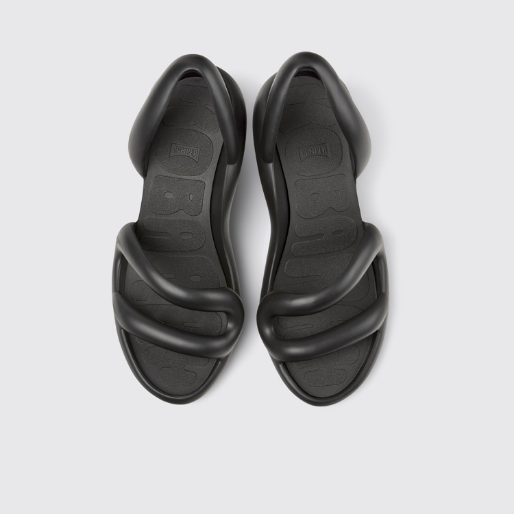 Overhead view of Kobarah Black XL EXTRALIGHT® Sandals for Men.