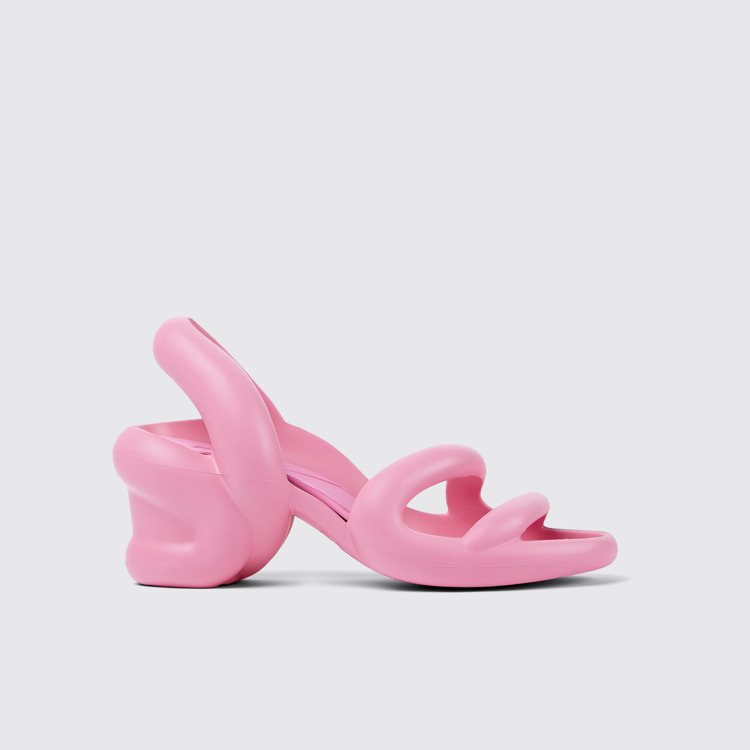 Side view of Kobarah Pink unisex sandal