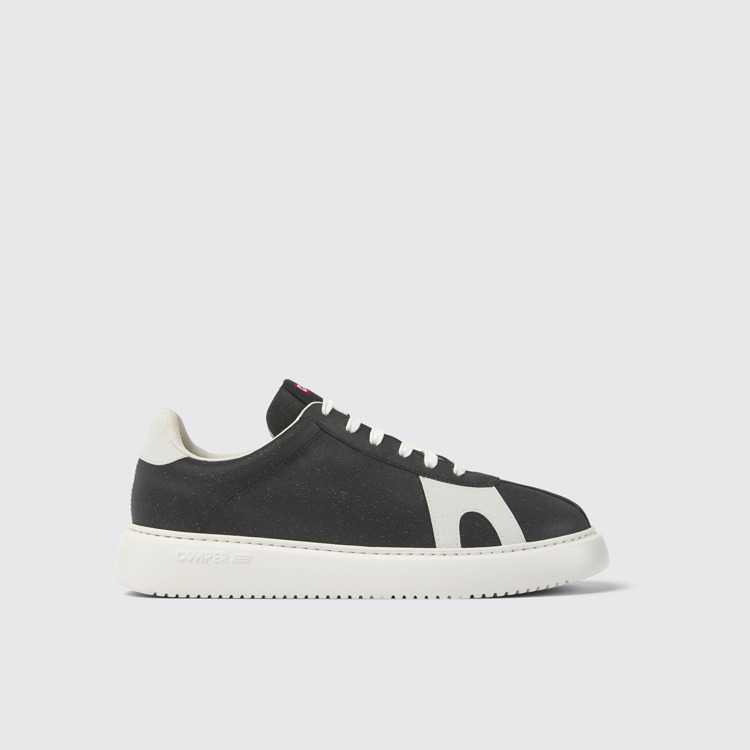 Side view of Runner K21 MIRUM® Black and white sneakers for men