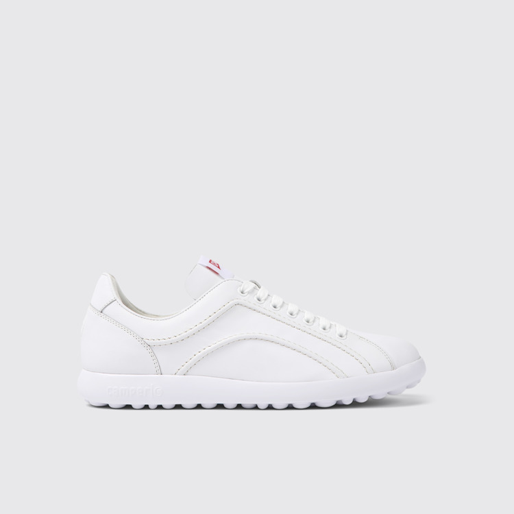 Side view of Pelotas XLite White leather sneakers for men