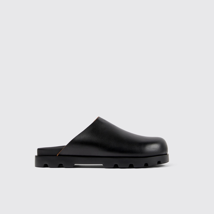 Brutus Sandal Sandalias de piel negra para hombre.