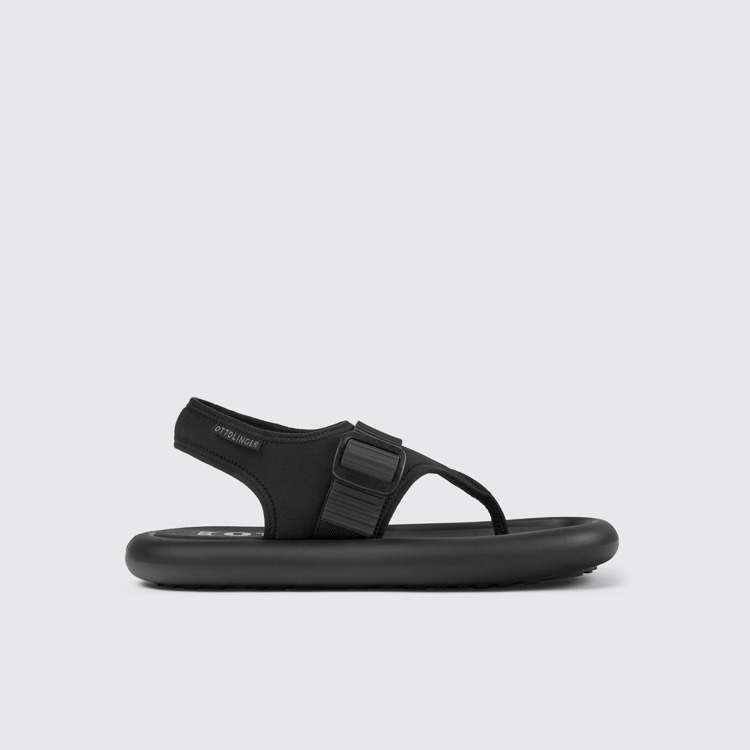 Side view of Camper x Ottolinger Black sandals for men by Camper x Ottolinger