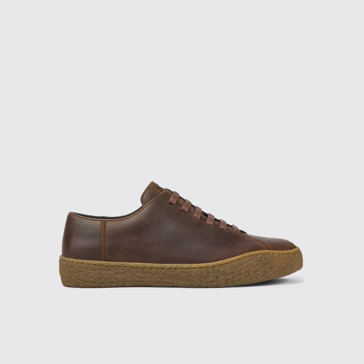 Peu Terreno Zapatos marrones de piel para hombre