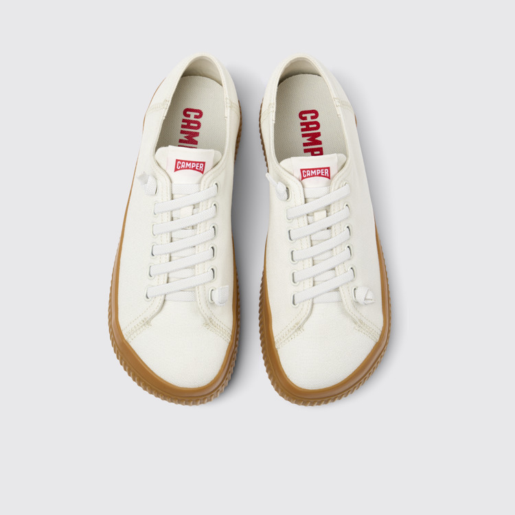 Peu Roda Witte TENCEL™ Lyocell herensneaker.