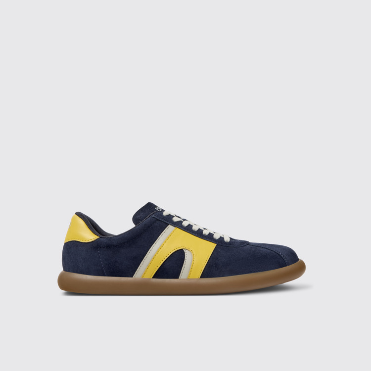 Side view of Pelotas Soller Multicolor Nubuck and Leather Sneakers for Men.