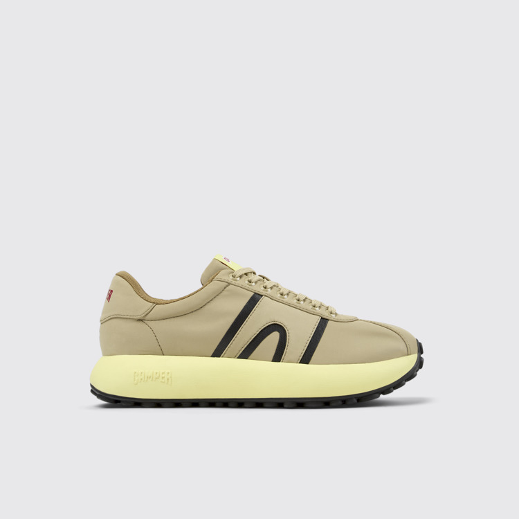 Side view of Pelotas Athens Beige Textile Sneaker for Men