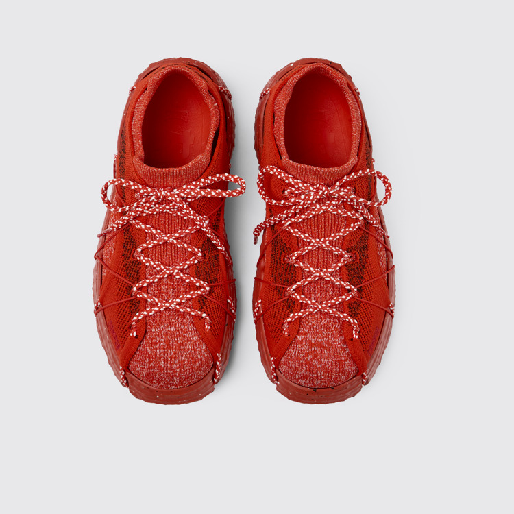 Overhead view of ROKU Red Sneaker for Men