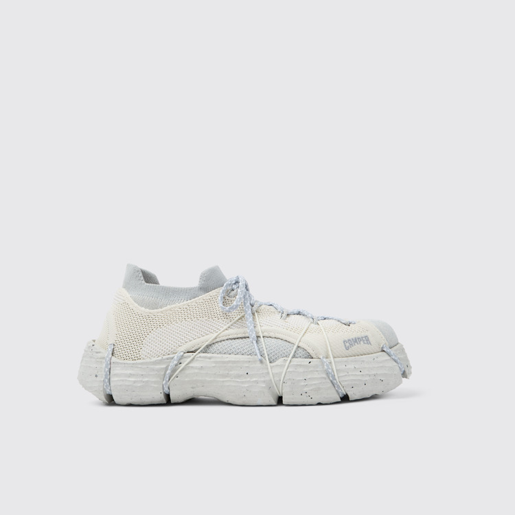 Side view of ROKU White Sneaker for Men