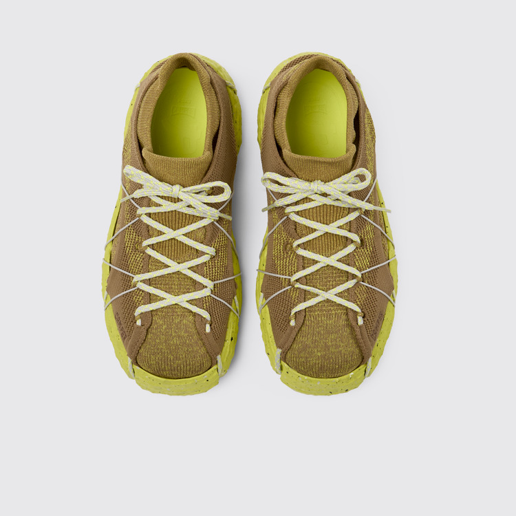 Overhead view of ROKU Brownish yellow Sneaker for Men