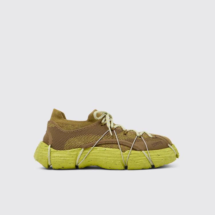 Side view of ROKU Brownish yellow Sneaker for Men